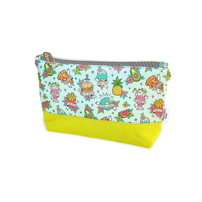 Food Tattoos Zipper Pouch