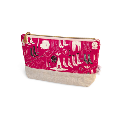 Hot Pink Witchy Essentials Zipper Pouch