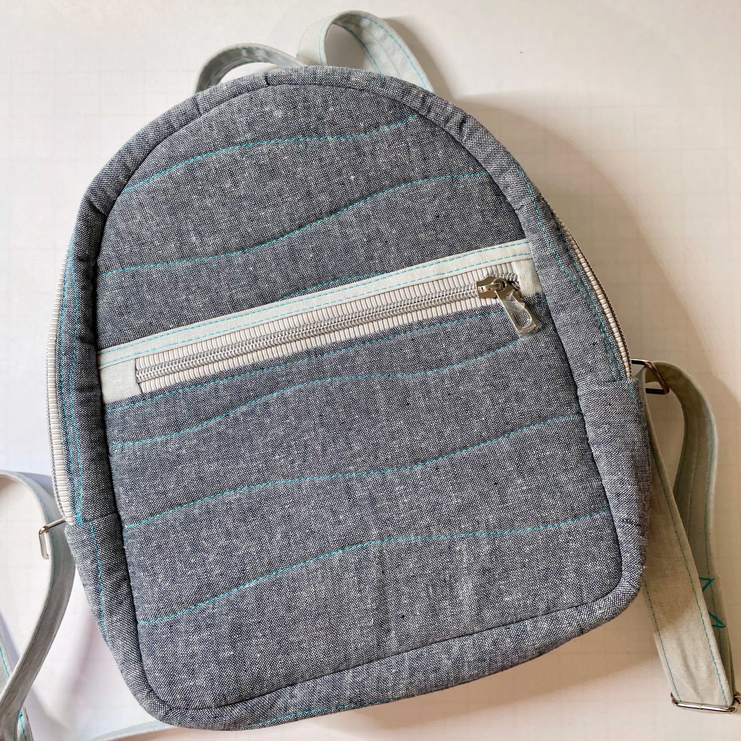Linen Mini Backpack