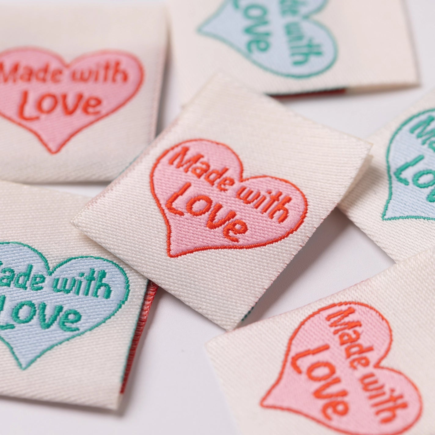 "Made With Love" Woven Sew-In Labels