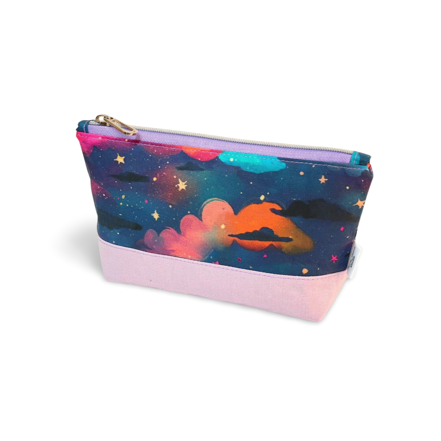 Starry Clouds Blossom Zipper Pouch