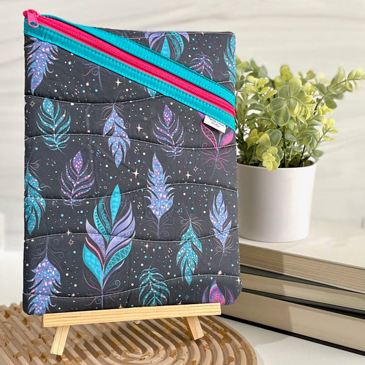 Starry Feathers Large Book Sleeve