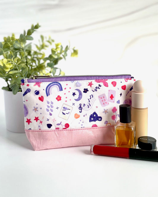 Taylor Swift Lover-Inspired Zipper Pouch (Blossom)