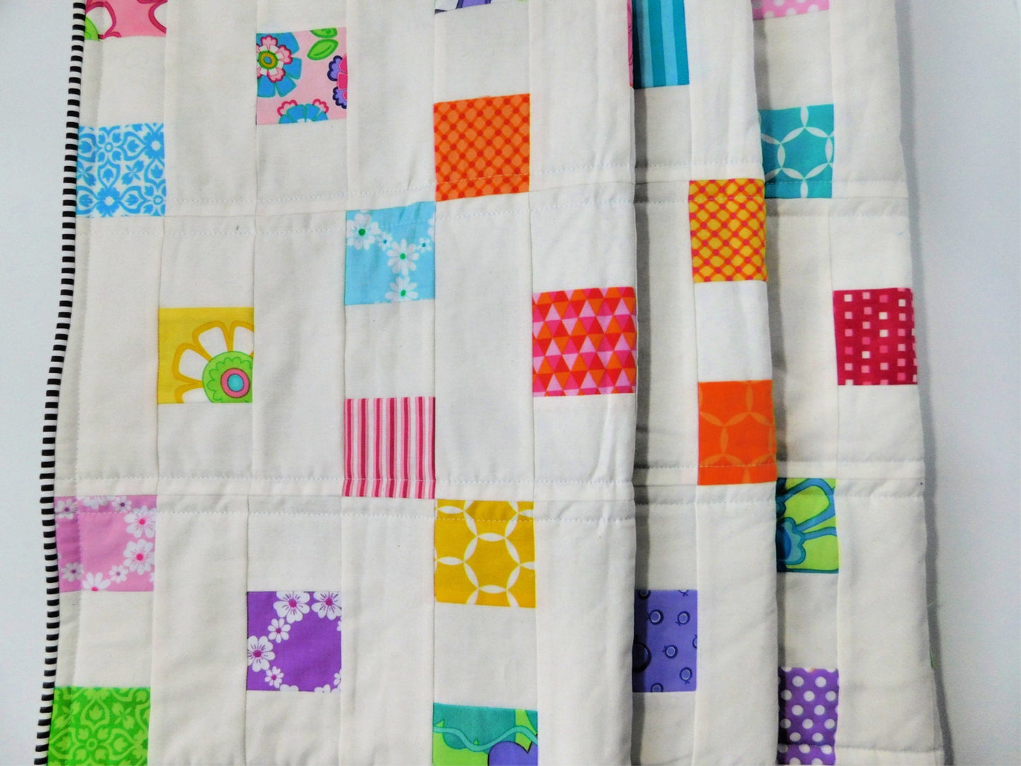 Wiggly Squares Baby Quilt