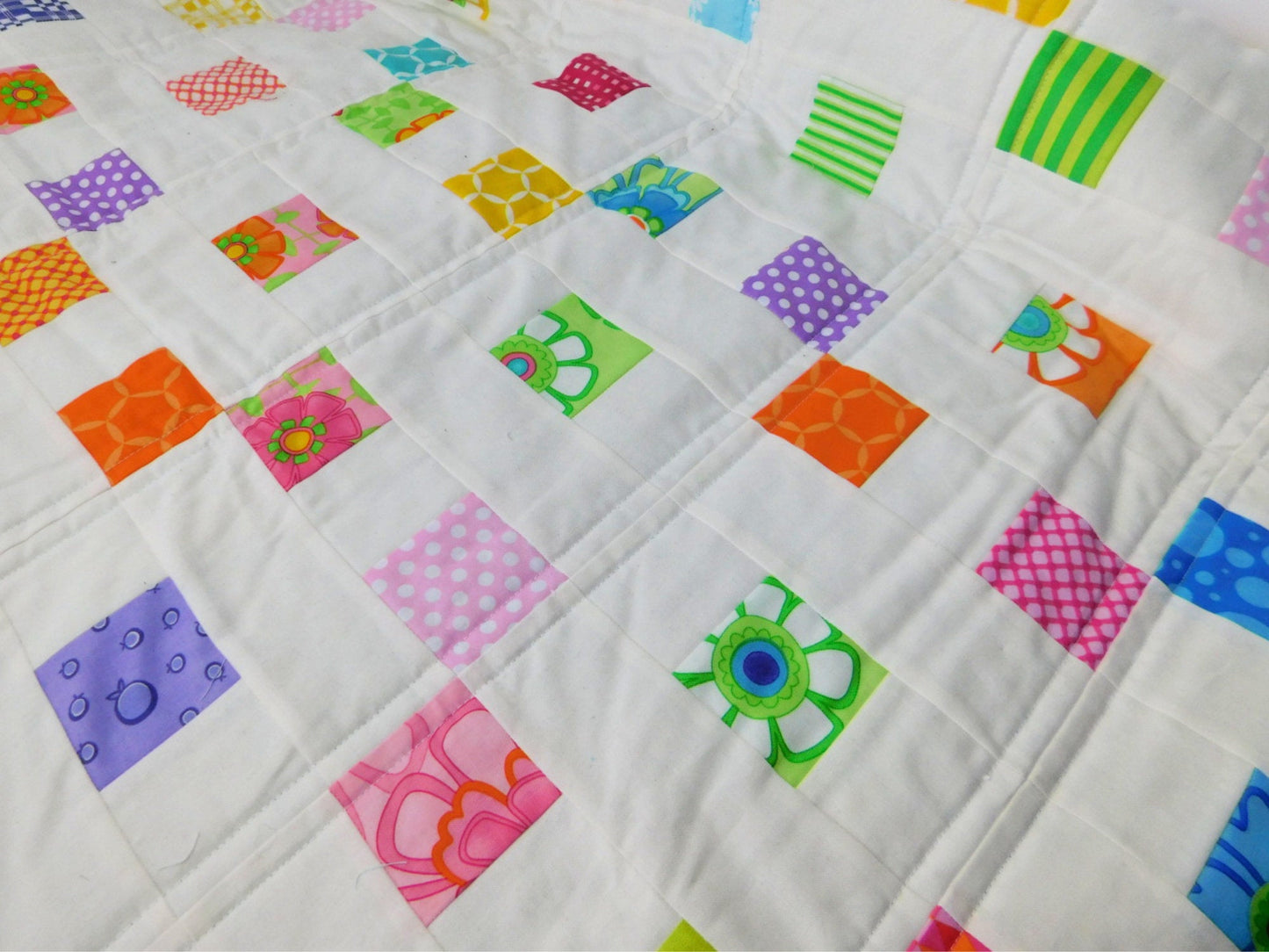 Wiggly Squares Baby Quilt