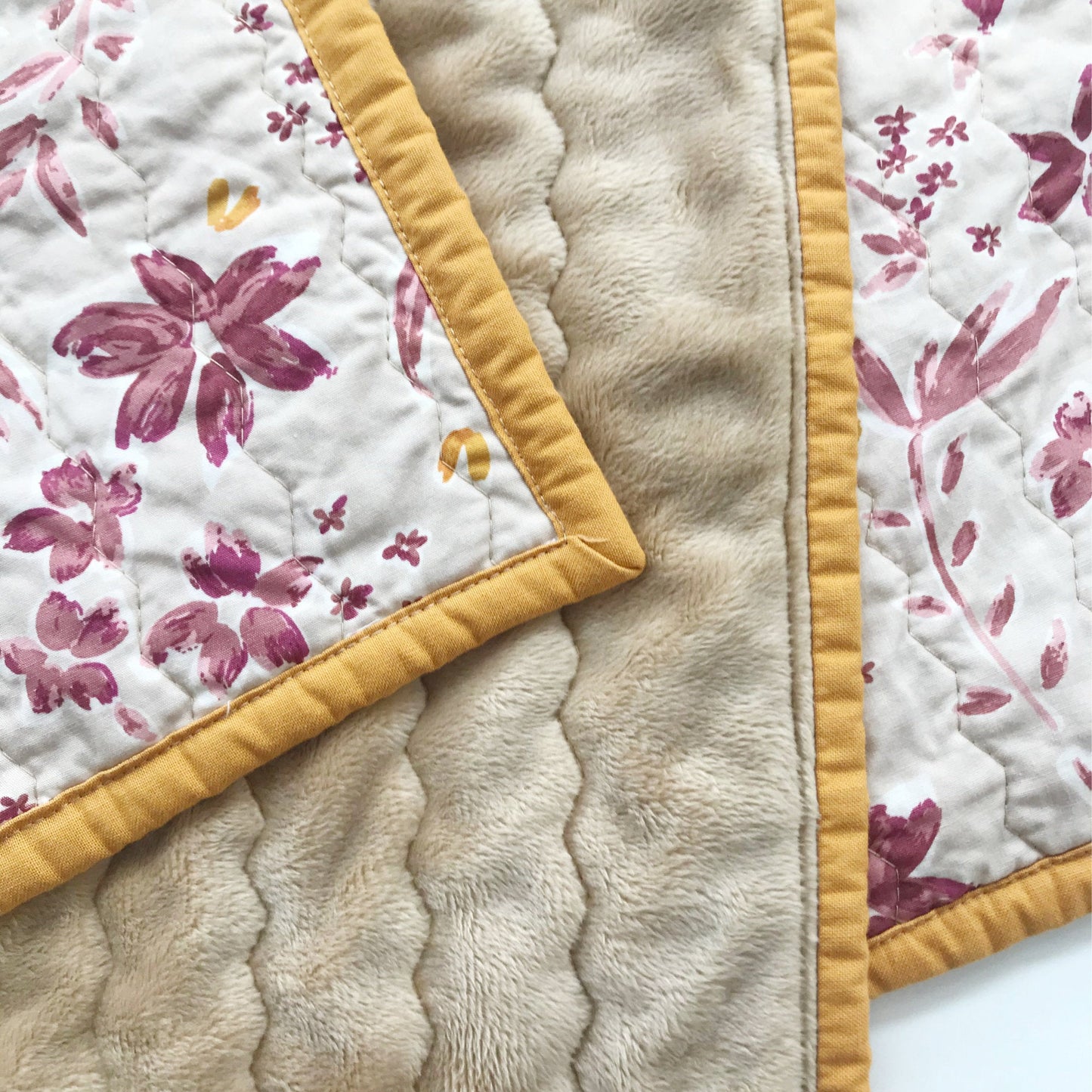 Rustic Flowers Baby Quilt
