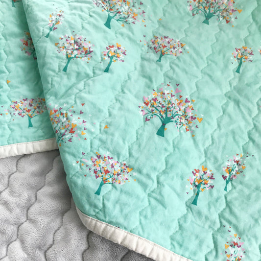 Love Grows On Trees Baby Quilt